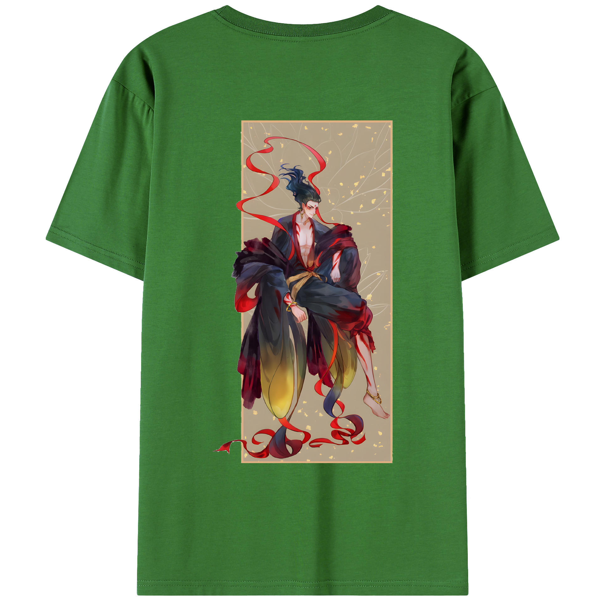 （画像用） Ne Zha 2 ナタ 魔童の大暴れ レディース半袖Tシャツ(バックプリント)